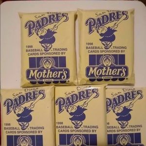 1998 Vintage Mothers Padres Baseball Trading Cards